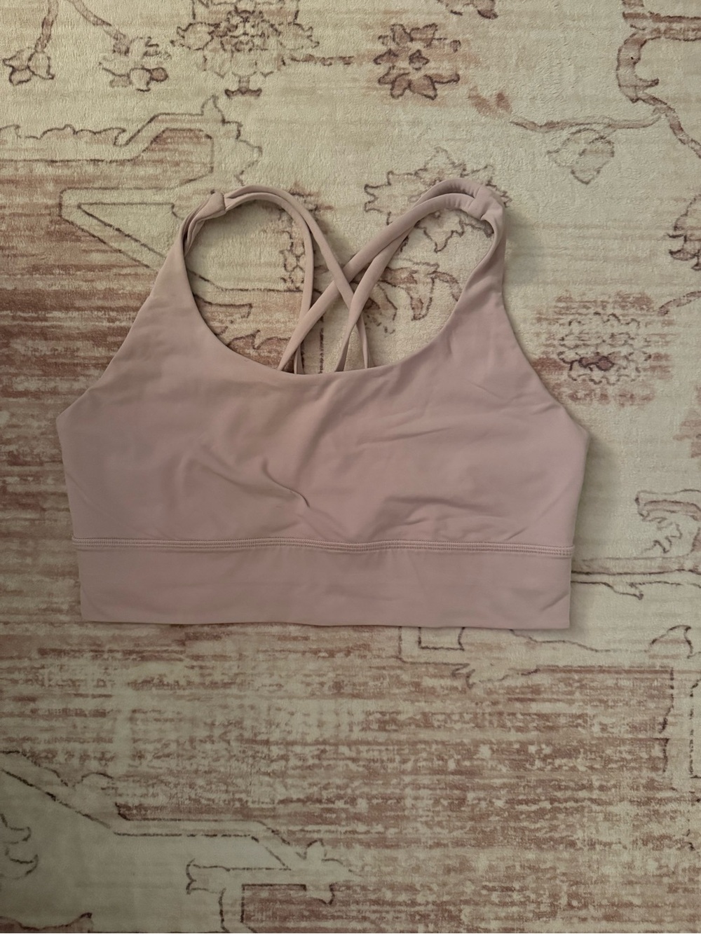 Lululemon light purple longline sports bra